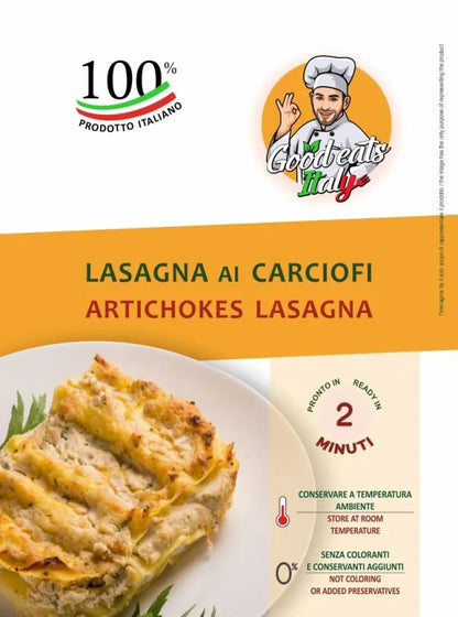 Artichokes Lasagna - Goodeatitaly