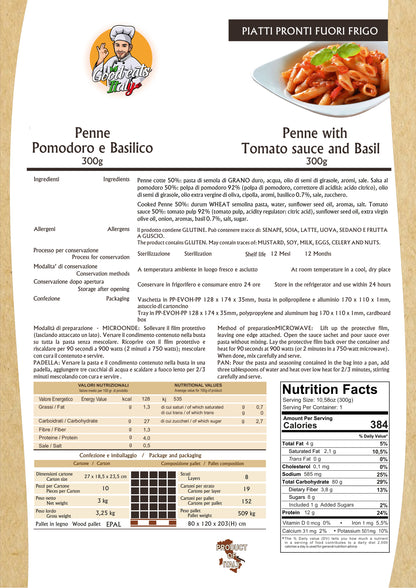 Penne with Tomato Sauce and Basil
