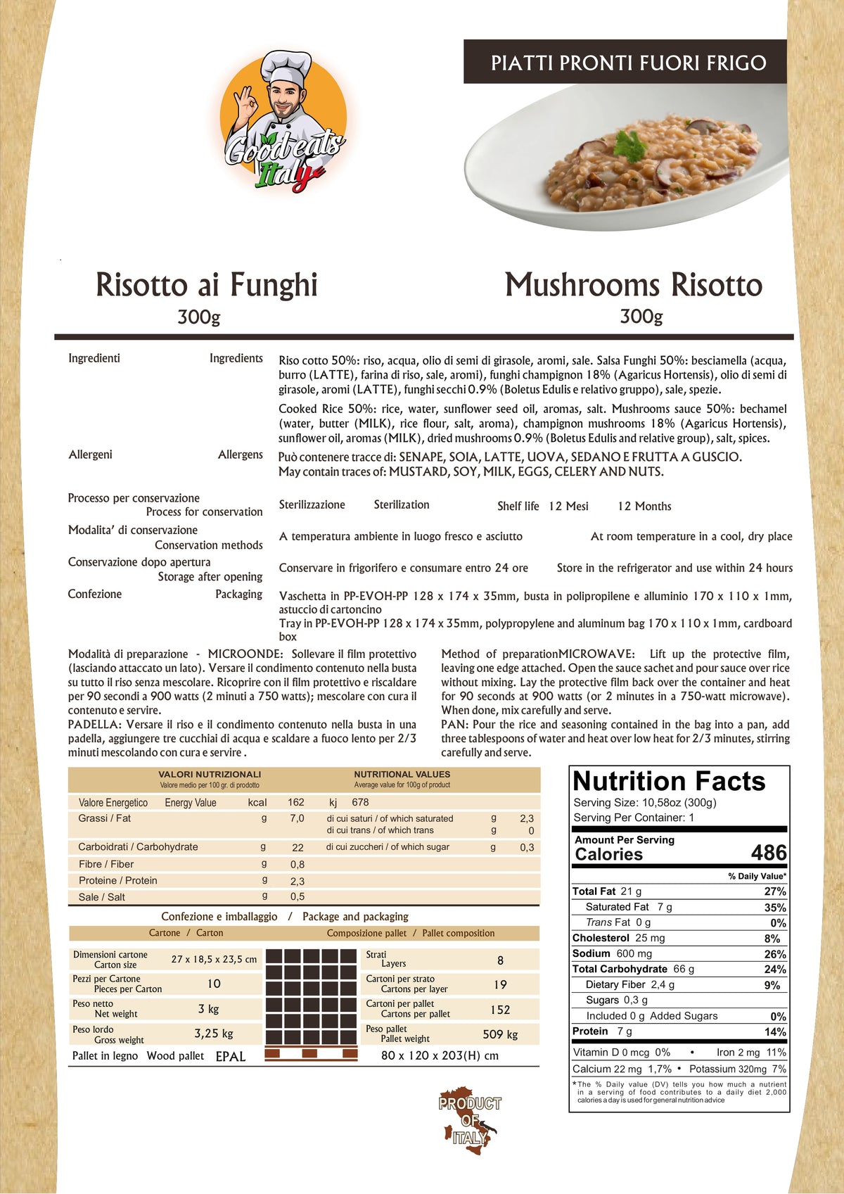 Mushrooms Risotto - Goodeatitaly