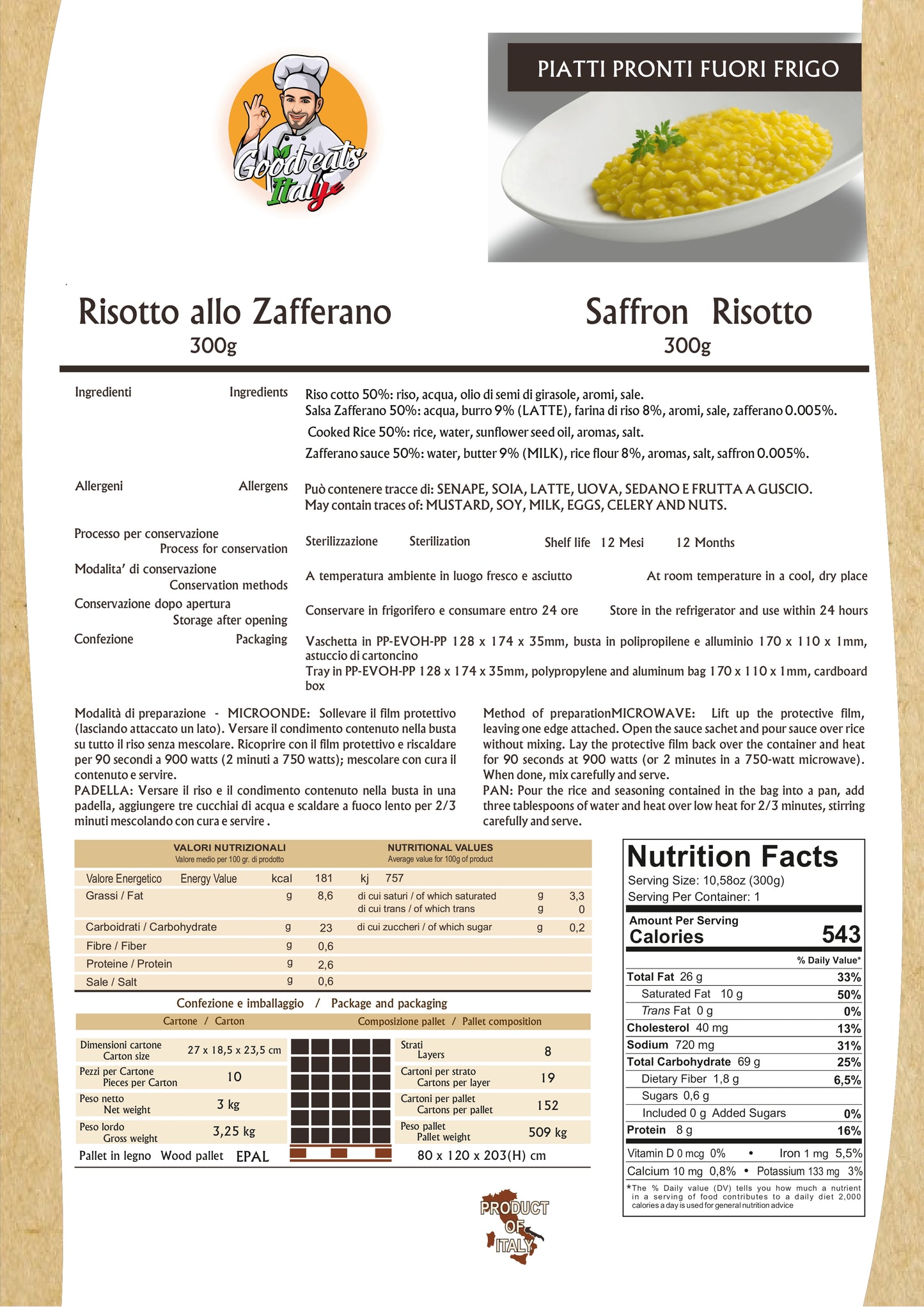 Risotto de azafrán