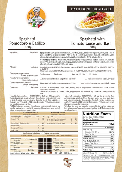 Spaghetti al pomodoro e basilico