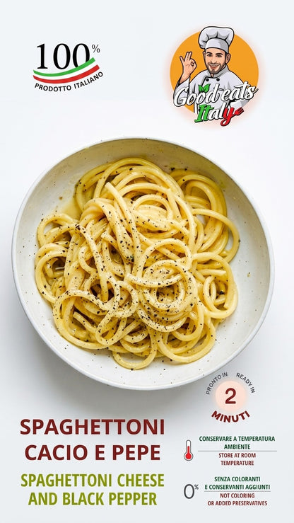 Spaghettoni Cheese and Black Pepper