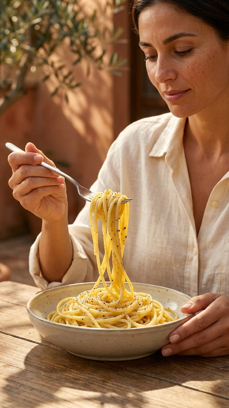 Spaghettoni Cheese and Black Pepper
