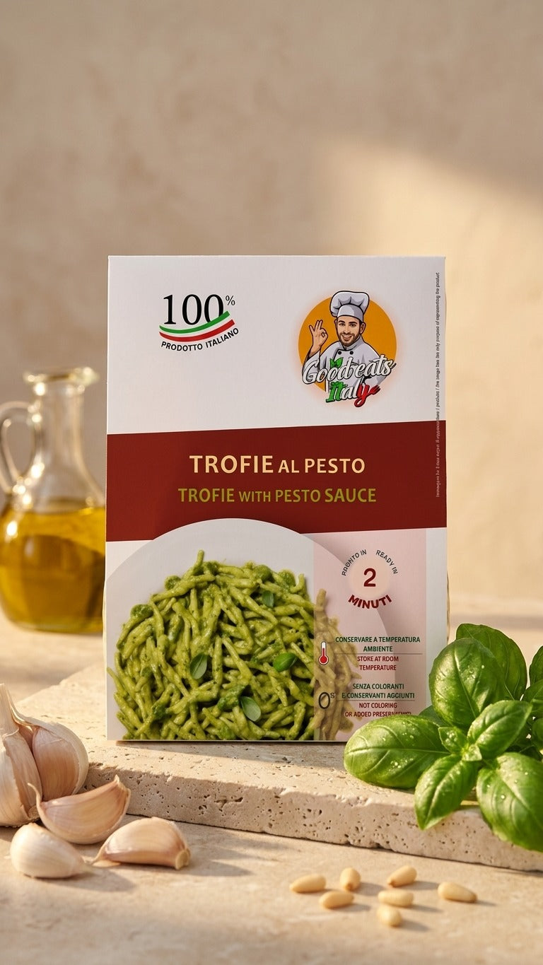 Trofie with pesto sauce